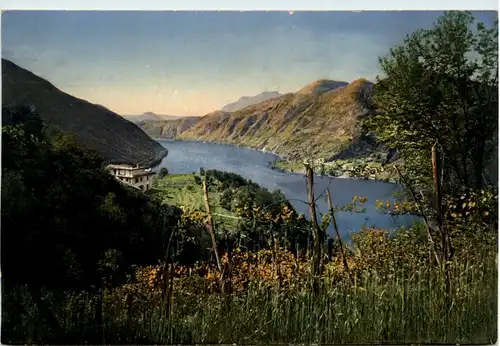 Agra - Veduta da Mattorino sul lago di Lugano -489762
