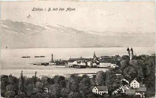 Lindau, mit den Alpen -510072