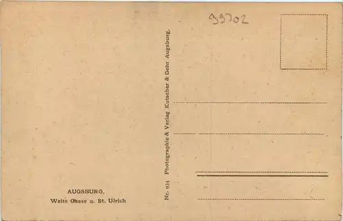 Augsburg, Weite Gasse u. St. Ulrich -509582