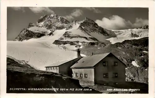 Silvretta, Wiesbadenerhütte mit Piz Buin, Risch-Lau-Bregenz -510132