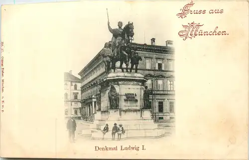 München, Denkmal Ludwig I -509454