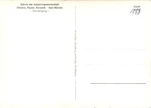 Bad Münder, Schule der Gewerkschaft Chemie, Papier, Keramik -510626