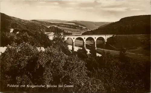 Fuldatal mit Kragenhofer Brücke bei Kassel -509842