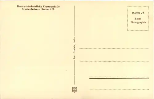 Lindau - Haushaltungsschule Marienheim -612728