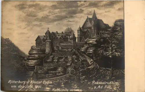Oybin, Ritterburg um das Jahr 1400 -509808