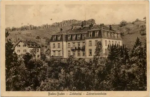 Baden-Baden, Lichtental, Lehrerinnenheim -510832