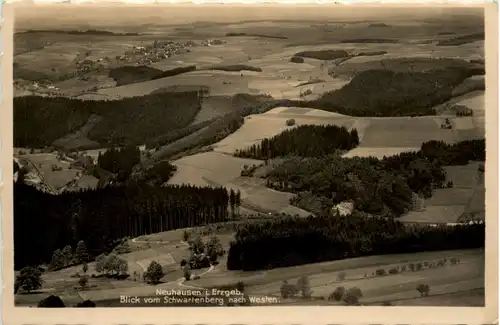 Neuhausen/Erzgeb., Blick vom Schwartenberg nach Westen -385208