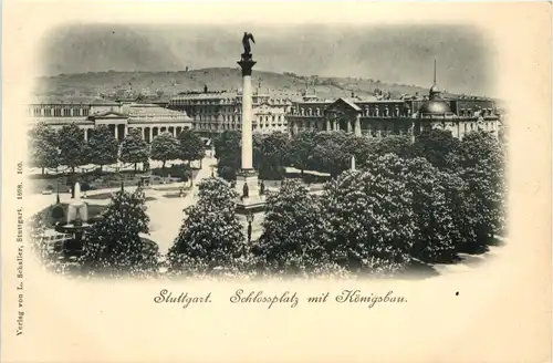 Stuttgart, Schlossplatz mit Königsbau -510402