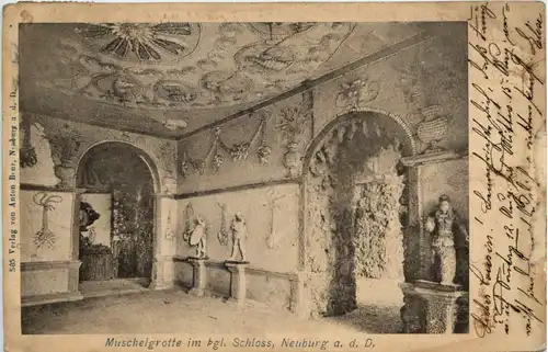 Neuburg a.d. Donau, Muschelgrotte im kgl. Schloss -509024