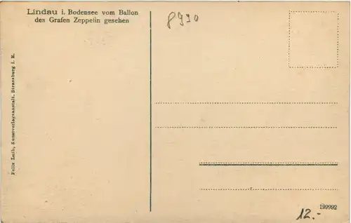 Lindau vom Ballon Graf Zeppelin -612978