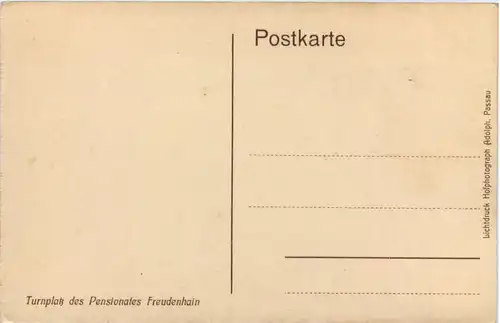 Freudenhain, Turnplatz des Pensionates -510690