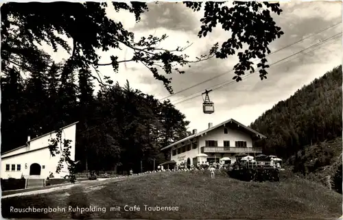 Ruhpolding, Rauschbergbahn mit Cafe Taubensee -510568