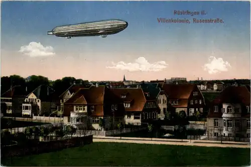 Wilhelmshaven - Rüstringen - Rosenstrasse mit Zeppelin -491682