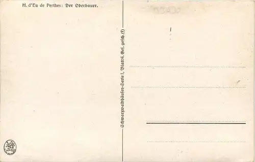 H. dÈu de Perthes, Der Oberbauer, Schwarzwaldhäuser -509904