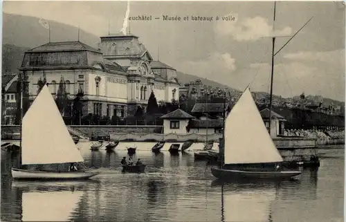 Neuchatel - Musee et bateaux a voile -613444