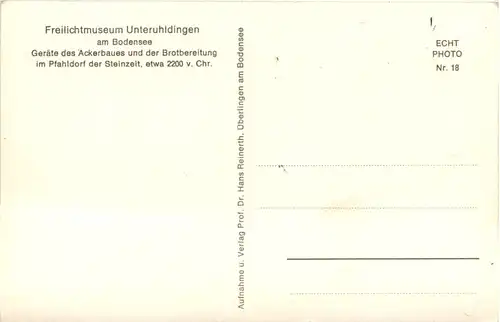 Freilichtmuseum Unteruhldingen am Bodensee, Geräte des Ackerbaues -510104