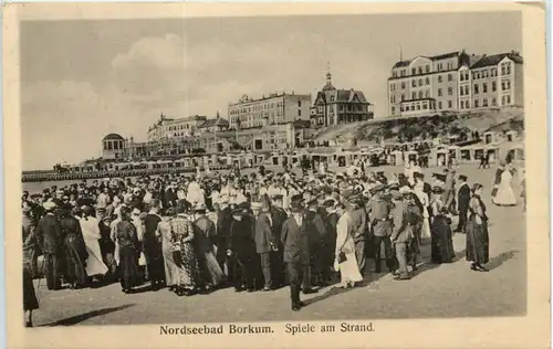 Seebad Borkum, spiele am Strand -511148