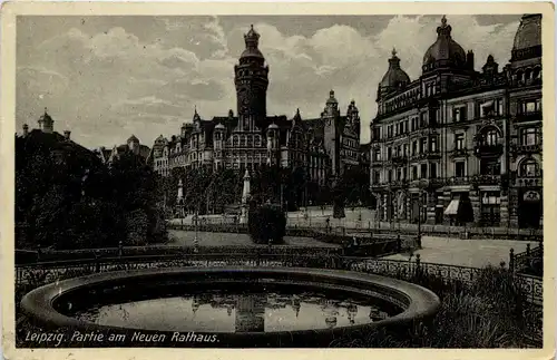 Leipzig, Partie am Neuen Rathaus -510204