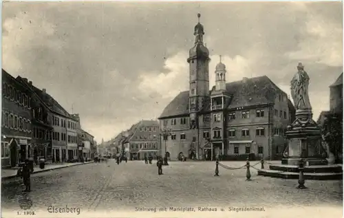 Eisenberg - Steinweg mit Marktplatz -614298