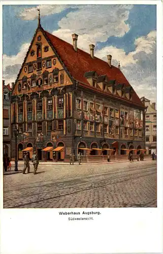 Weberhaus Augsburg, Südwestansicht -510384