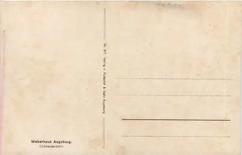 Weberhaus Augsburg, Südwestansicht -510384