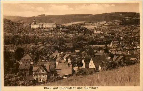 Blick auf Rudolstadt und Cumbach -510424