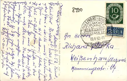 Lindau - Hafen bei Nacht -613146