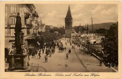 Lindau - Leben und Treiben am Hafen -612760