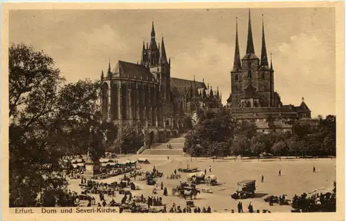 Erfurt - Dom und Severi Kirche -613978