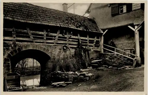 Waiblingen, Teil der Stadtmauer -510624