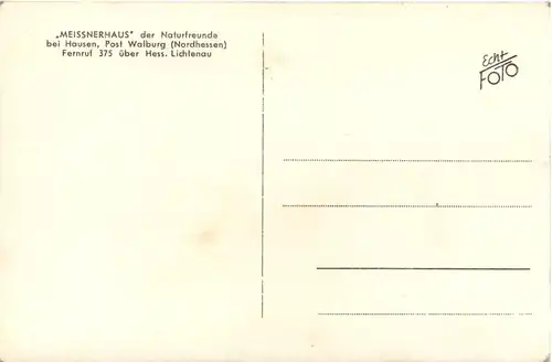 Sommer- und Winter am Meissnerhaus, div. Bilder, Hausen Post Walburg -510744