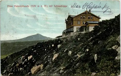 Prinz Heinrichbaude mit Schneekoppe -613626