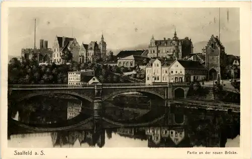 Saalfeld - Partie an der neuen Brücke -614824