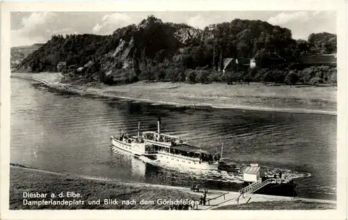 Diesbar an der Elbe - Dampferlandeplatz -613682