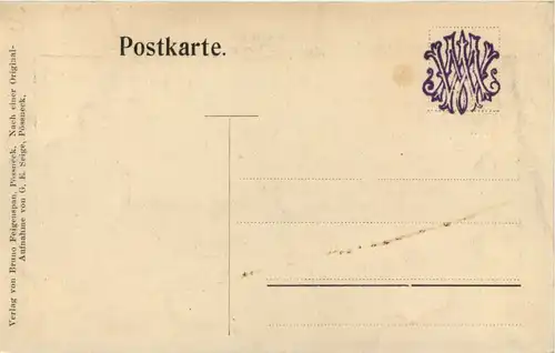 Pössneck - Markt mit Rathaus -614146