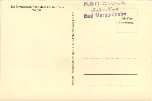 Bad Mergentheim, Kaffee-Mark Karl Steck -511284