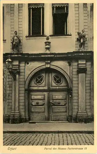 Erfurt - Portal des Hauses Futterstrasse 13 -614186