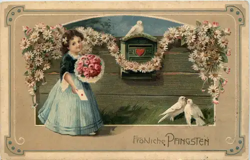 Pfingsten - Prägekarte -615410