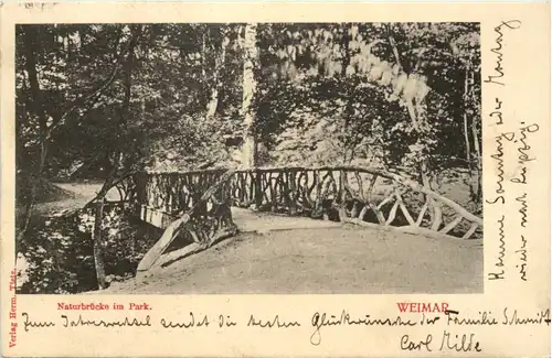Weimar - NAturbrücke im Park -614246