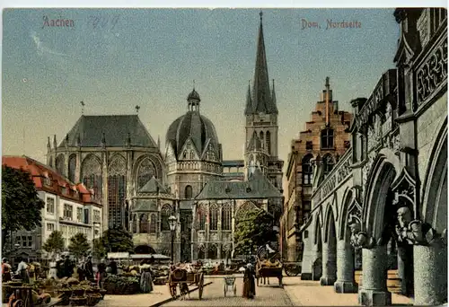 Aachen, Dom, Nordseite -387908