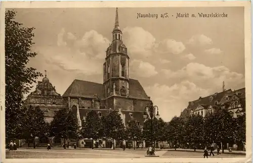 Naumburg - Markt mit Wenzelskirche -614404