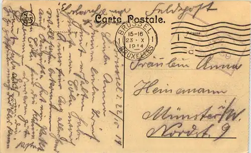 Armee belge - En tiraiileurs - Feldpost -615382