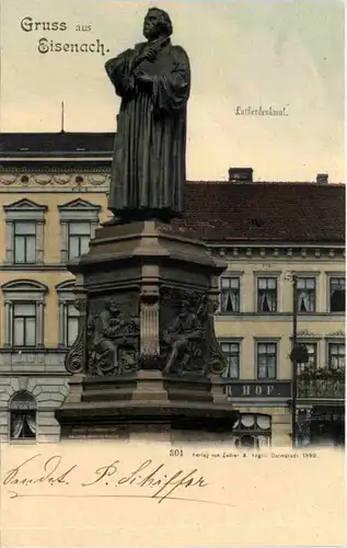 Gruss aus Eisenach - Lutherdenkmal -614662