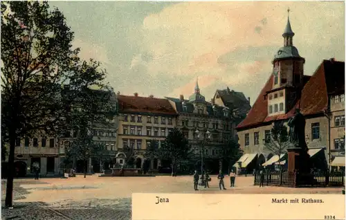 Jena Markt mit Rathaus -614556