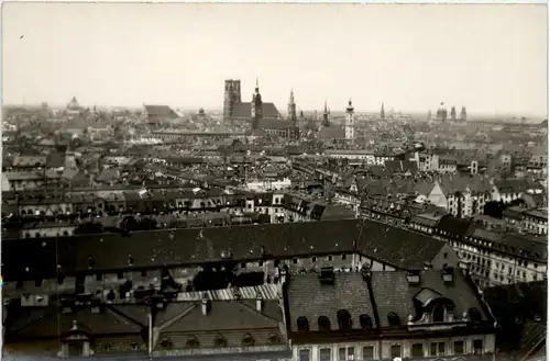 München, vom Turm des Deutschen Museums, Blick geg. Frauenkirche -388282