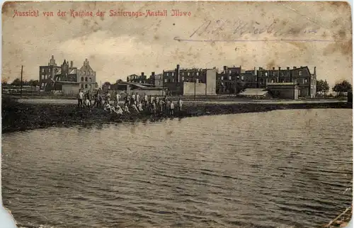 Aussicht von der Kantine der Sanierungs Anstalt Illowo - Feldpost -615466