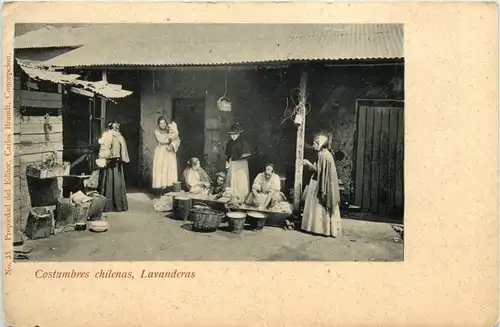 Costambres chilenas - Lavanderas - Chile -616168