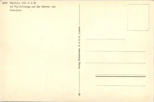 Rigi-kulm mit Rigi-Scheidegg und den glarner und Urneralpen -391722