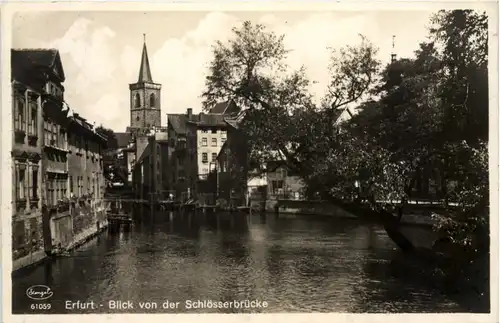 Erfurt - Blick von der Schlösserbrücke -614968