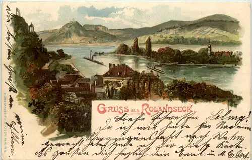 Gruss aus Rolandseck - Litho - Remagen -616368